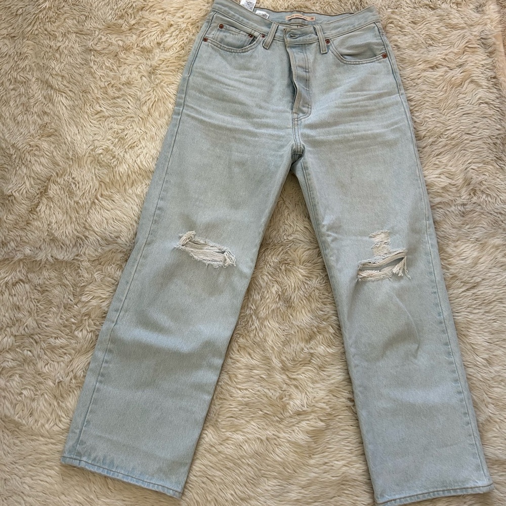 Levi’s ribcage ankle straight jeans